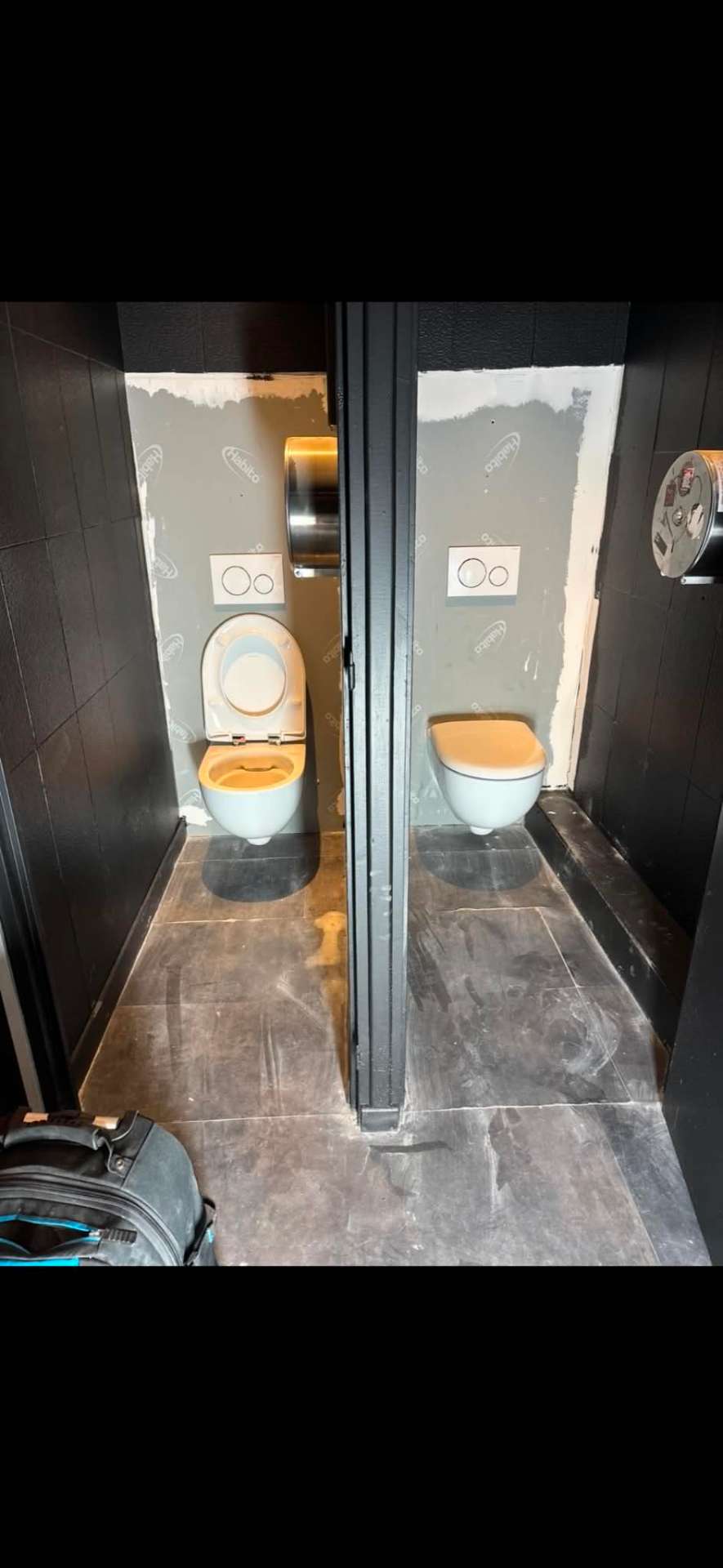 Changement de 2 WC suspendus + évacuation